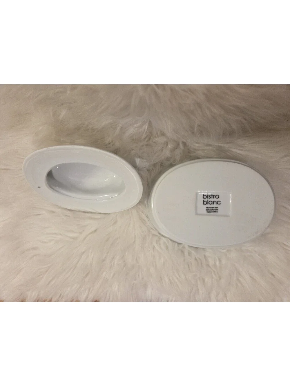 Bistro Blanc White Ceramic Duck Casserole Microwave And Dishwasher Safe